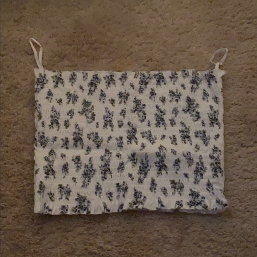 floral tube top